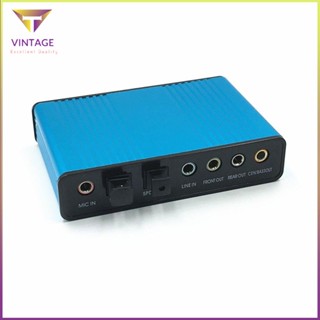 [Instock] 6 Channel External Sound Card Optical S/Pdif Audio Adapter 5.1 Surround [E/5]