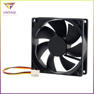 [Instock] 12V 3-Pin 9Cm 90 X 25Mm 90Mm Cpu Heat Sinks Cooler Fan Dc Cooling 65 Cfm [E/12]