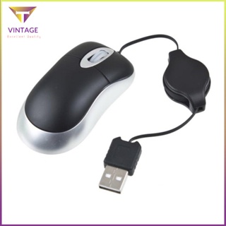 [Ready] Retractable Slim Usb Optical Scroll Mouse For Laptop Pc Sensor 800Dpi [E/12]