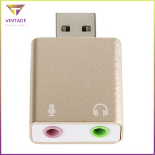 [Ready] External Usb Audio Sound Card To Jack 3.5Mm Converter Headphone Adapter [E/14]