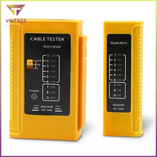 [Ready] Cable Tester Network Telephone Cables Line Checker Rj45 Rj11 Lan Cord Testers [E/3]