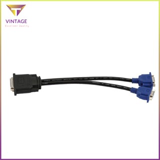 [Instock] Dms-59 To 1 X Dvi&amp;1 Vga Y Cable Dms 59 Monitor Splitter [E/9]