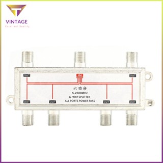 [Ready] 6 Way Satellite Cable Tv Splitter Distributor For Satv/Catv [E/9]