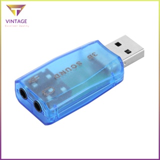 [Instock] Audio Card 3D Portable Compact Usb 1.1 Mic 7.1 Laptop Speaker Adapter [E/11]