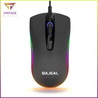 [Ready] Wire Mouse 1600Dpi Optical 4 Keys Usb Rgb Backlight Desktop Gaming [E/7]