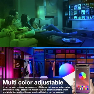 Tuya หลอดไฟ wifi หลอดไฟบลูทูธ LED หลอดไฟเปลี่ยนสีหรี่แสง 10W 15W ใช้งานร่วมกับ Alexa Google Home
