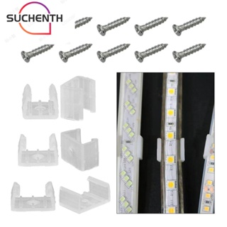 Suchenth คลิปหัวเข็มขัดเชื่อมต่อสายไฟ LED PP กันน้ํา สําหรับ LED 5730 5050 2835 10 ชิ้น