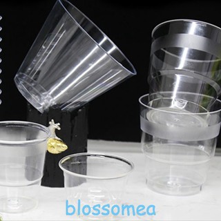 Blossomea แก้วช็อตพลาสติกใส ขนาด 30 มล. 50 มล. 90 มล.