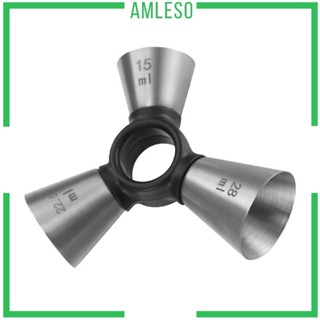 [Amleso] ถ้วยตวง จิ๊กเกอร์ สามชั้น ใช้ง่าย มืออาชีพ