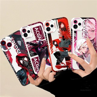 เคสโทรศัพท์มือถือ TPU ใส กันกระแทก ลาย Marvel Spider Man Miles Gwen Punk Hobie สําหรับ Infinix SMART 4 5 6 7 Plus TECNO POVA 2 3 4 Pro ZERO 5G 2023 20 SPARK 10PRO