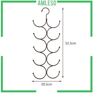 [Amleso] ไม้แขวนผ้าพันคอ ประหยัดพื้นที่ สําหรับจัดระเบียบตู้เสื้อผ้า