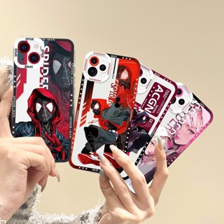 เคสโทรศัพท์มือถือ TPU ใส กันกระแทก ลาย Marvel Spider Man Miles สําหรับ VIVO Y02 Y11 Y12 Y15 Y17 S1 V27 Pro V27E V21E Y71T Y12S Y20I Y20S Y20 Y20A Y20S Y20A Y11S Y12S Y76 Y76S Y74S