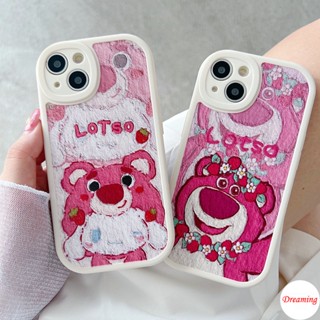 เคสโทรศัพท์มือถือ แบบนิ่ม ลายดอกไม้ และหมี สีชมพู สําหรับ OPPO A98 A96 A95 A94 A93 A92 A91 A78 A77S A76 A74 A57 A55 A54 A53 A33 A52 A31 A17 A16K A16E A15S