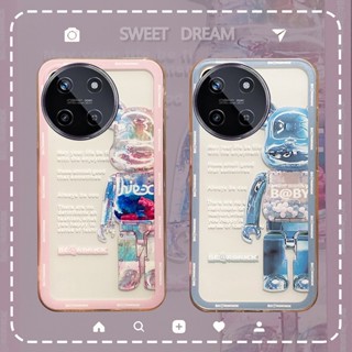 เคสโทรศัพท์มือถือนิ่ม แบบใส ป้องกันกล้อง ลายการ์ตูนหมีน่ารัก สําหรับ Realme 11 NFC 4G 5G Realme 11 Pro+ Realme C51 2023 REALME11