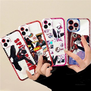 เคสโทรศัพท์มือถือ TPU ใส แบบนิ่ม ลาย Marvel Spider Man Miles Gwen Punk Hobie กันกระแทก สําหรับ Redmi 7 8 9 9C 9A 10 12C 10C 9T A1 2022 Note 11 11S 12