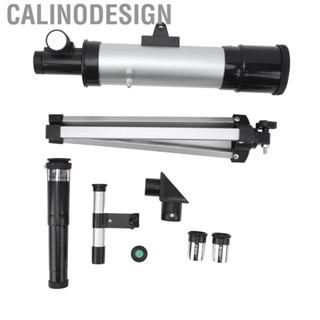 Calinodesign Refractor  Astronomy Portable Clear Image Simple Operation HD 90x Compact with Finderscope for Bird Watching