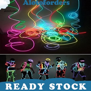 &lt;Alotoforders&gt; สายไฟ LED 1 2 3 4 5 เมตร ยืดหยุ่น สําหรับตกแต่งภายในรถยนต์