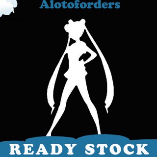 &lt;Alotoforders&gt; สติกเกอร์ ลายการ์ตูนเซเลอร์มูน สไตล์ญี่ปุ่น สําหรับติดตกแต่งรถยนต์ รถบรรทุก หน้าต่าง