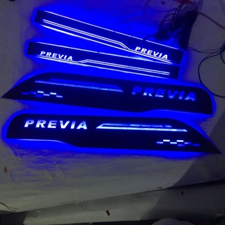 แผ่นกันรอยประตู led สําหรับ Previa ESTIMA ACR50