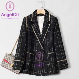 Angelcity※เสื้อแจ็กเก็ตสูท สไตล์ตะวันตก หรูหรา สําหรับผู้หญิง