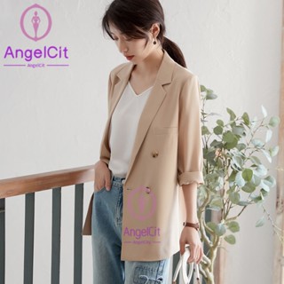 Angelcity※เสื้อเบลเซอร์ลําลอง ผ้าชีฟอง สไตล์เกาหลี