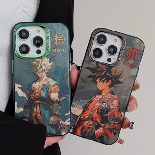 เคสโทรศัพท์มือถือ ลายการ์ตูนอนิเมะ Dragon Ball Goku สําหรับ iPhone 14 11 13 12 Pro Max