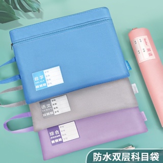 [Daily optimization] Huajie factory wholesale molandy color A4 subject classification bag student subject bag large capacity portable file bag 8/21