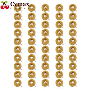 Cvmax ล้อขัดเงา สีเหลือง 80 ช่อง 1/8 นิ้ว (3 มม.) 50 ชิ้น