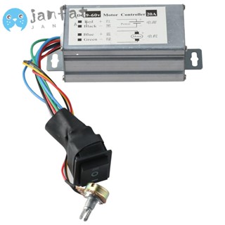 Janfat บอร์ดควบคุมความเร็วมอเตอร์ DC 9-60V 20A 1200W DC PWM