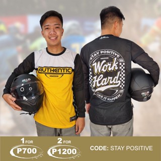 เสื้อกีฬามอเตอร์ไซค์ "STAY POSITIVE" ของแท้