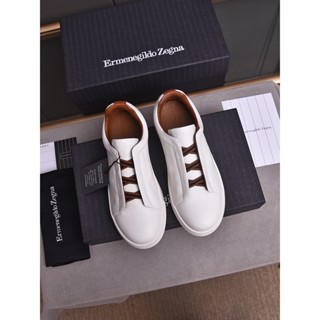 Original Spot Zegna */Youth รองเท้าผ้าใบ ลําลอง แฟชั่นสําหรับสตรี ระบายอากาศ สไตล์เรโทร