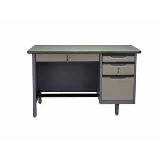LOCAL789-ATMOS โต๊ะทำงานเหล็ก 123x67x75.3ซม.(4ฟุต) ทูโทนเทา ร้านอยู่ในไทย