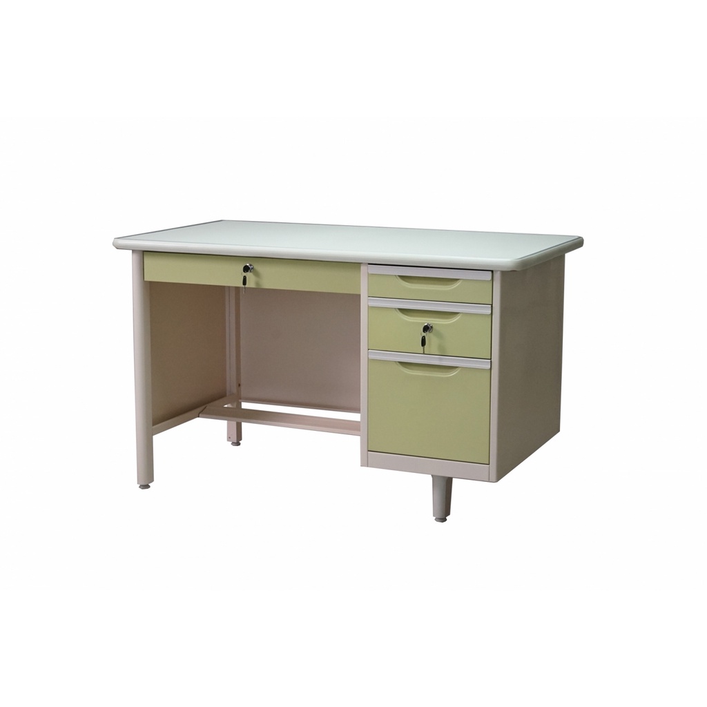 ผลิต14 วัน ATMOS โต๊ะทำงานเหล็ก 123x67x75.3ซม.(4ฟุต) เขียว *โต๊ะไม่มีกระจกนะครับ* - รูปที่ 2