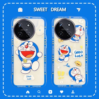 ใหม่ เคสโทรศัพท์มือถือ TPU นิ่ม ลายการ์ตูนโดราเอมอนน่ารัก สีฟ้า สําหรับ Realme 11 NFC 4G 5G Realme 11 Pro+ Realme C51 2023