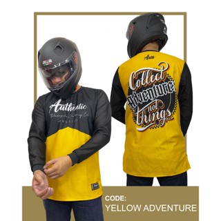 เสื้อกีฬามอเตอร์ไซค์ ของแท้ "Yellow Adventure"