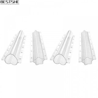 โมเดลผลไม้ รูปหัวใจ ทรงแปดเหลี่ยม สีโปร่งใส ขนาด 20x4 ซม. 4 ชิ้น