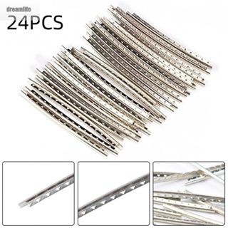 【DREAMLIFE】Bass Fret Wires Metal Replacement Set Silver Wear Resistant Accessories