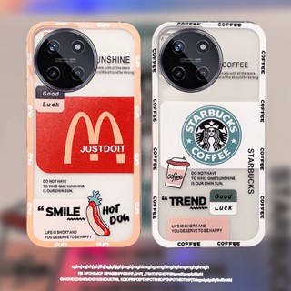 ใหม่ พร้อมส่ง เคสโทรศัพท์มือถือแบบนิ่ม TPU ใส กันกระแทก ลายกาแฟ McDonalds Tema แฟชั่น สําหรับ Realme 11 NFC C51 4G Realme11 11NFC RealmeC51 2023