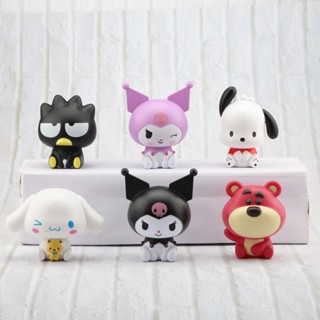 ตุ๊กตาฟิกเกอร์ Sanrio Cinnamoroll Kuromi Pochacco ของเล่นสําหรับเด็ก