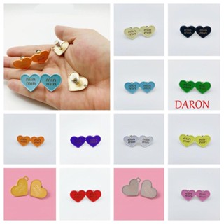 Daron คลิปกระดุมอัลลอย ลายตัวอักษร Love ถอดได้ ปรับขนาดได้ สําหรับรัดกางเกง DIY