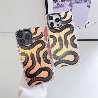 เคสป้องกันโทรศัพท์มือถือ ลายงู สําหรับ iPhone X XS XR 11 12 13 14 Plus Pro Max