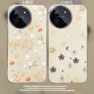 ใหม่ เคสป้องกันโทรศัพท์มือถือ TPU แบบนิ่ม ลายดอกไม้สีเหลือง สําหรับ Realme 11 NFC 4G 5G 11 Pro+ C51 115G 2023