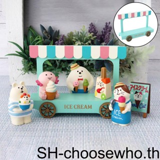 【Choo】เฟอร์นิเจอร์ไม้จิ๋ว 1 2 3 5 สําหรับตกแต่งบ้านตุ๊กตา