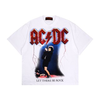 เสื้อยืด สีขาว Acdc OVERSIZE