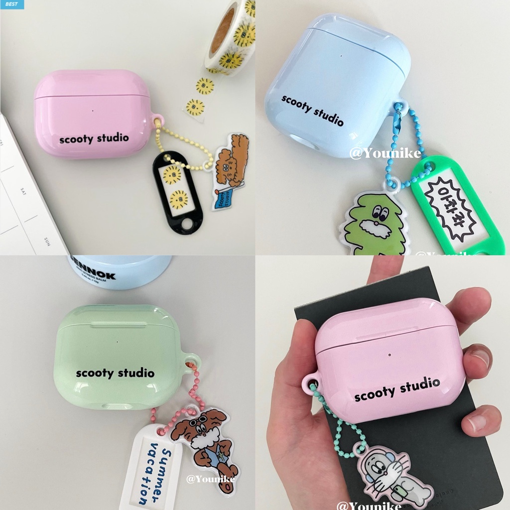 เคสหูฟังบลูทูธไร้สาย ลายภาษาอังกฤษ หลากสี สไตล์เกาหลี สําหรับ airpods 1 2 Pro 2 3