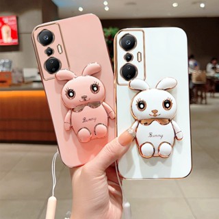 เคสโทรศัพท์มือถือ ซิลิโคนนิ่ม พร้อมขาตั้ง พับได้ สําหรับ Infinix Hot 30 30i 20S 20i 12 12i 11 11S NFC 10 10S 9 Play