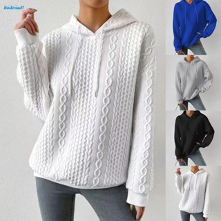 【HODRD】Stylish Womens Hooded Sweatshirt Plus Size Loose Fit Jumper Long Sleeve Hoodies【Fashion】