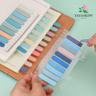 Taylor2pv สติกเกอร์ พร้อมไม้บรรทัด ลายฉลาก สําหรับคั่นหนังสือ DIY