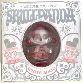 ใหม่ ฟิกเกอร์ผู้หญิง แบบยังไม่เปิด sp Pop Mart สีขาว [SKULLPANDA Maid Elevator GY33