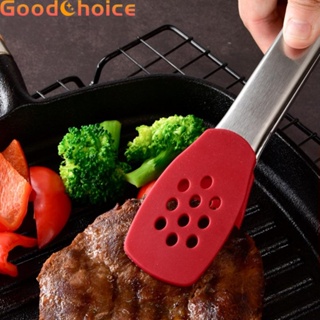 Heat Resistant Stainless Steel Tongs Ideal for Grilling Baking and Serving